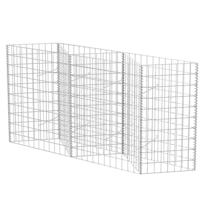 vidaXL - Gabion - mand - 120x30x100 - cm - gegalvaniseerd - staal