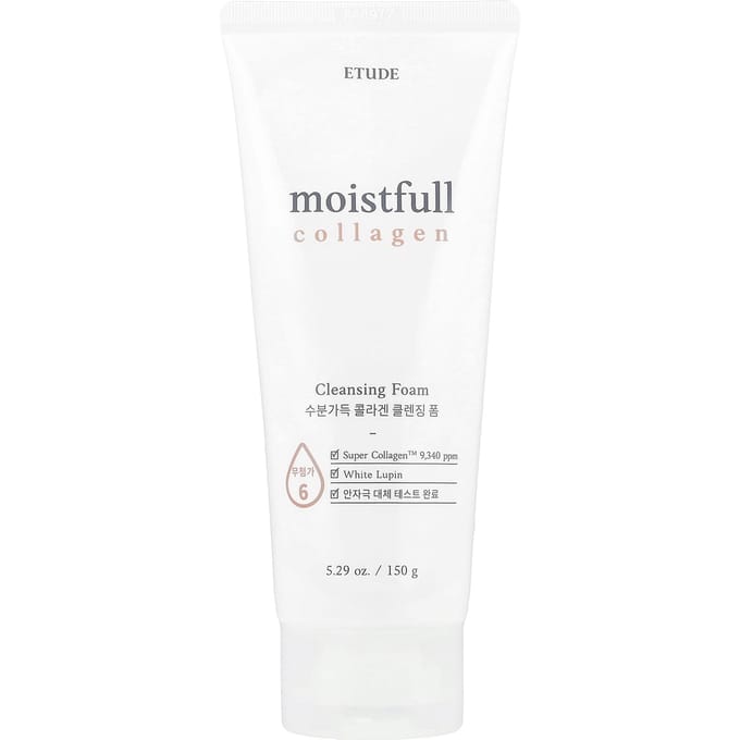 ETUDE, Moistfull Collagen, Mousse Nettoyante, 150 g (5,29 oz) white