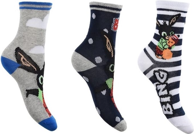 Bing Bunny -sokken Bing Bunny- 3 paar - jongens- maat 19/22