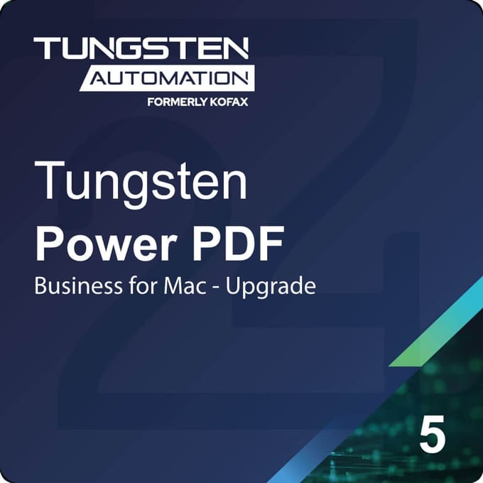 Tungsten Power PDF 5 Business for Mac - Upgrade Upgrade 5 - 24 User