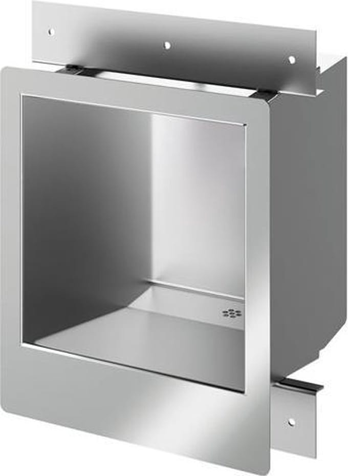 COMMISSARIAT SD inbouwwastafel vandaalbestendig RVS sat