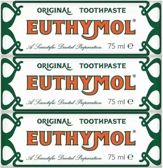 Euthymol tandpasta - 3 x 75 ml - Original tandpasta - Voordeelpakket