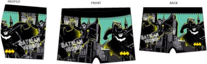 Batman zwembroek Maat 10 jaar - groen