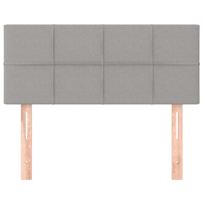 vidaXL - Hoofdbord - 80x5x78/88 - cm - stof - lichtgrijs