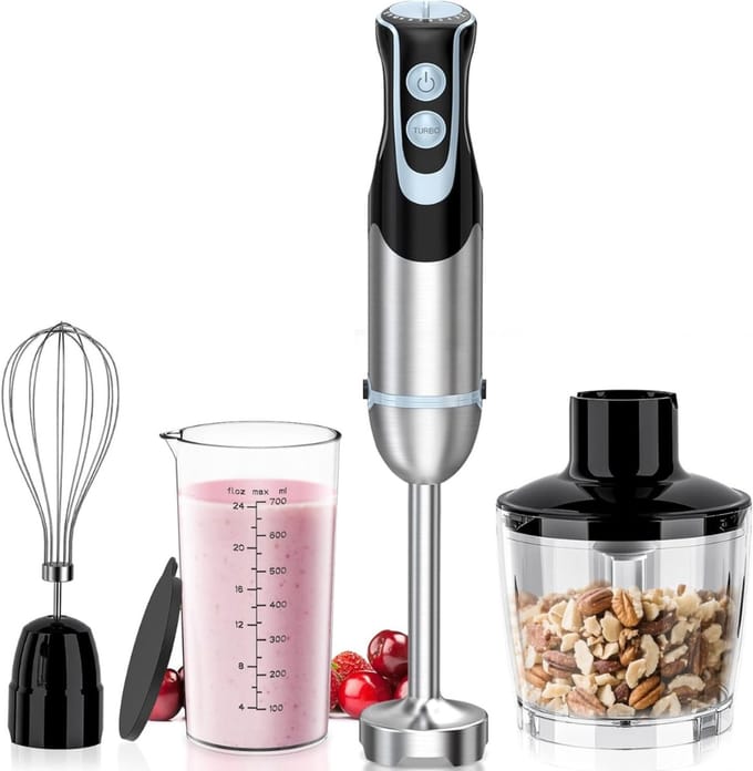 Core® Mixer staafmixer - Mixer - Mixer handmixer - Zilver - ‎7cm x 7cm x 40cm