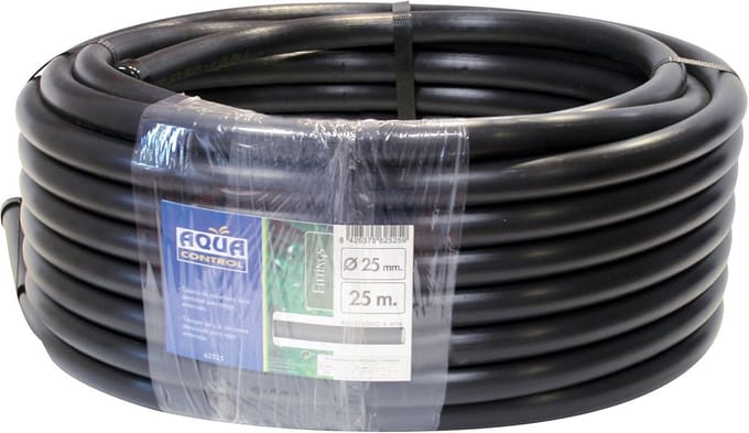 50 Meter Polyethyleen Irrigatieslang 25mm Zwart - Drukbestendige Tuinslang