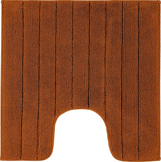 Casilin Luca WC-mat - 59 x 59 cm - Met uitsparing - Antislip - Oranje