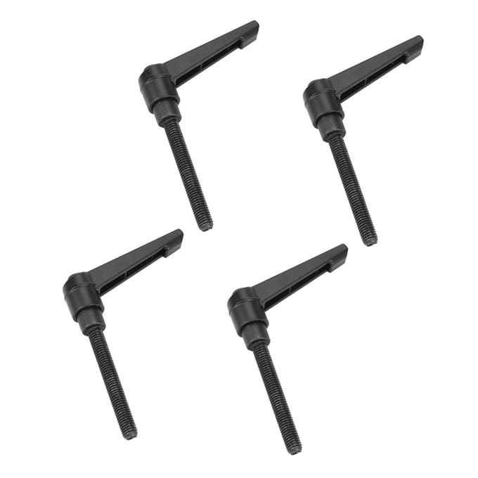 4 STKS Metalen Machineknoppen Verstelbare Bevestigingshandgreep M6 Buitendraad (60 mm)