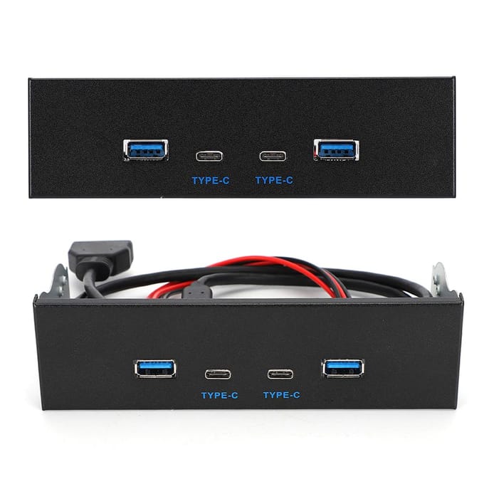 USB3.1 Gen2 Voorpaneel 10G Optische Drive USB3.0+2.0+Type C Type E Paneel Computeronderdelen gray