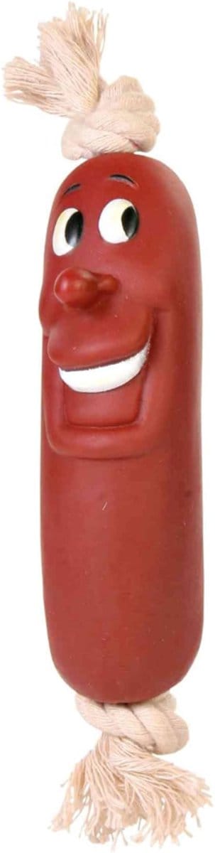 Famanu - Snackspeelgoed met worstjes aan touw, 11 cm