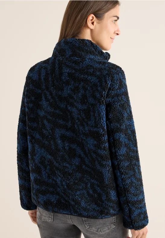 Zebra jacquard fleecejack