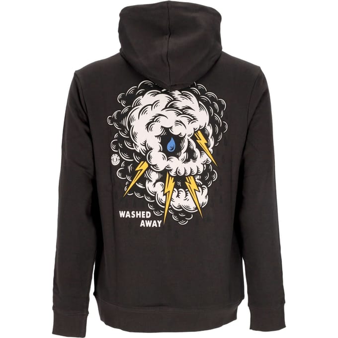 Angry Clouds Hoodie Herenhoodie Gebroken Zwart