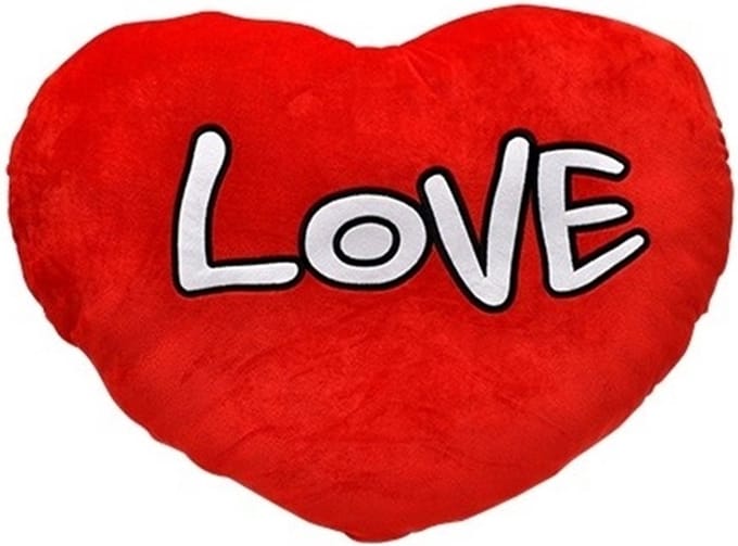 Kussen Hart - Love - groot 70 cm - Rood - valentijn liefde