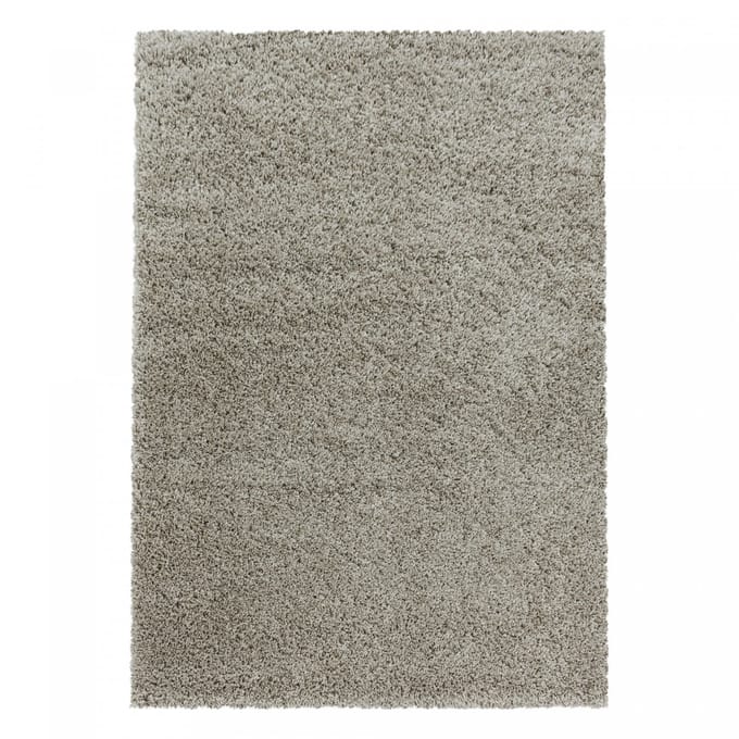 Modern hoogpolig vloerkleed Sydney - natuur - 200x290 cm