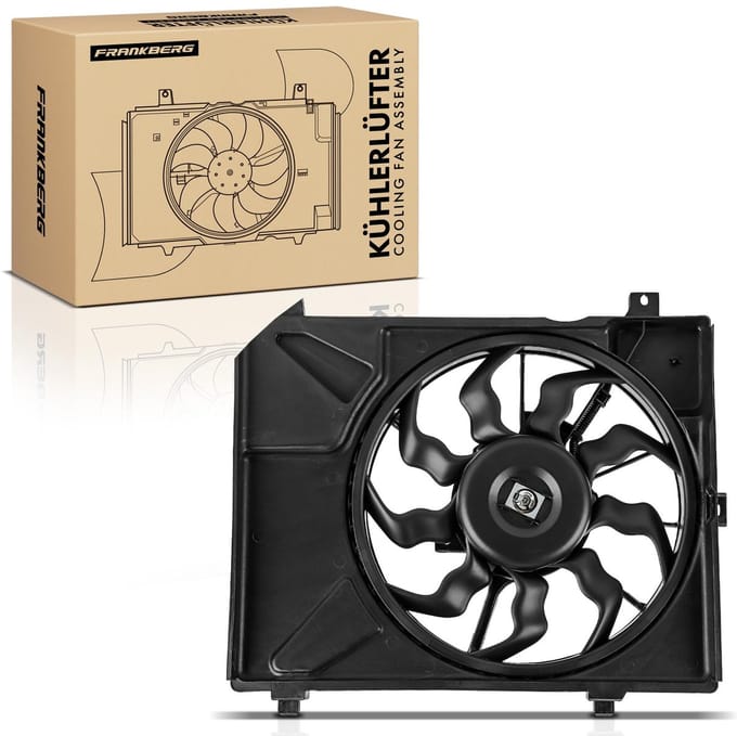 Frankberg 1x Motorradiator enkele ventilator