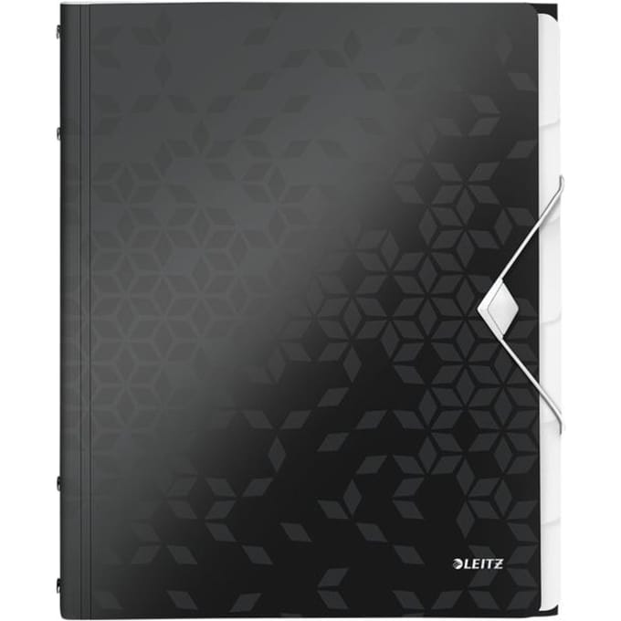 Leitz Divider Book Leitz WOW A4 PP 6tabs black