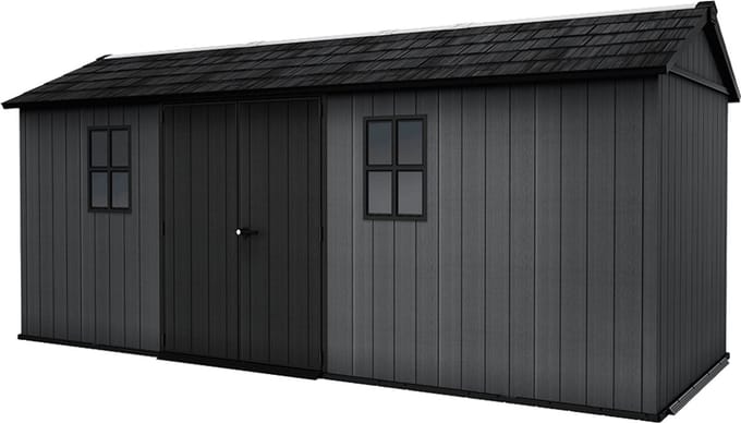 Keter Newton 1775 Tuinhuis - 230x539x246cm - Grijs