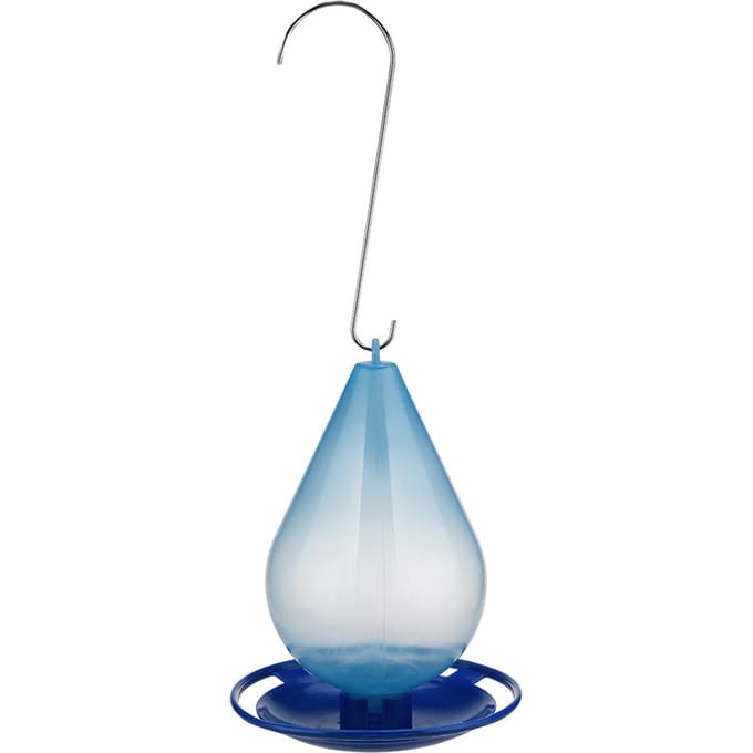 Droplet Bird Waterer Hangende wilde vogels watervoeder voor buitentuin blauw