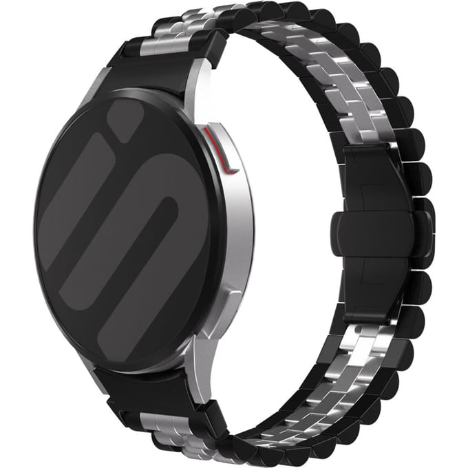 Samsung Gear Sport Jubilee stalen band (zwart/zilver)