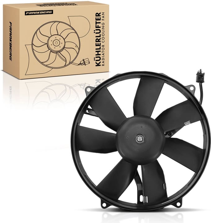 Frankberg 1x Motorradiateur Enkele ventilator