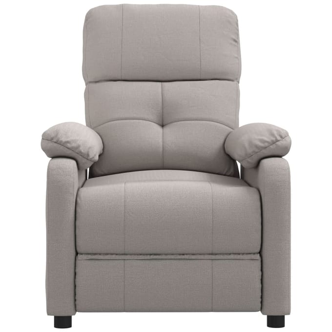 vidaXL - Massagestoel - stof - taupe