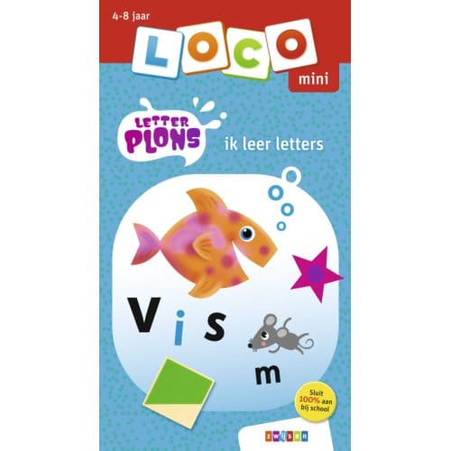 Loco mini Letterplons ik leer letters Educatieve boeken (spelletjes en raadsels)