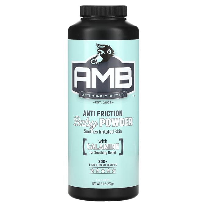 Anti Monkey Butt, Anti-Friction Baby Powder, 8 oz (227 g) white