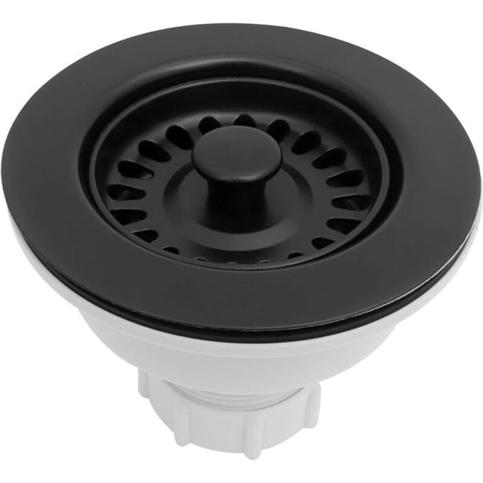 3,5 inch zwarte gootsteenstop