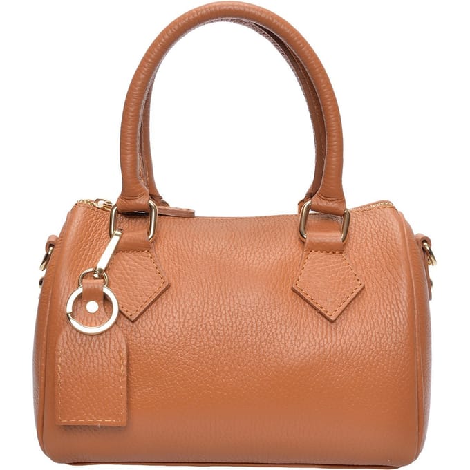 Luisa Vannini Brown Rundleer Tas