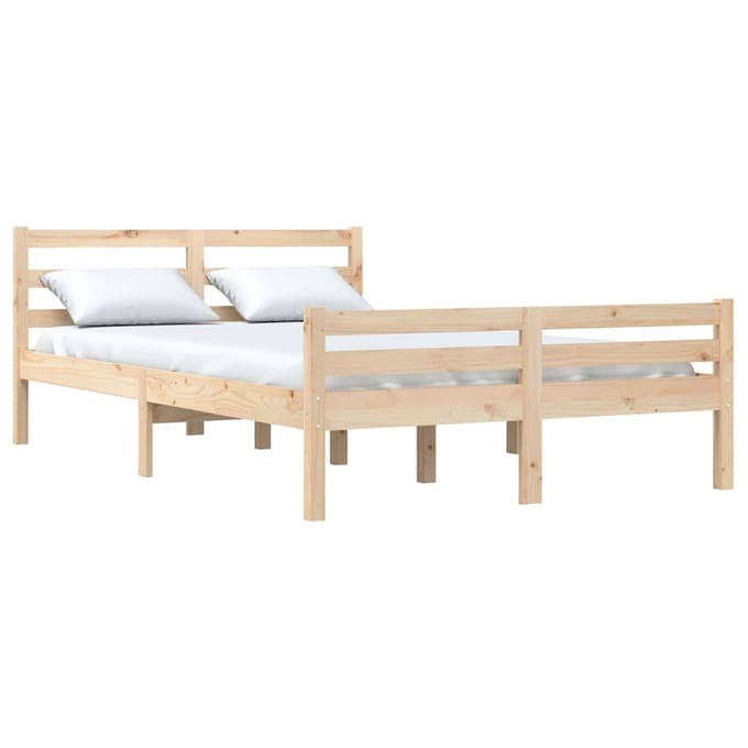 vidaXL - Bedframe - massief - hout - 150x200 - cm