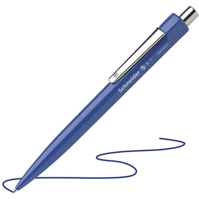 Schneider balpen - K1 - penpunt M - blauw - S-3153
