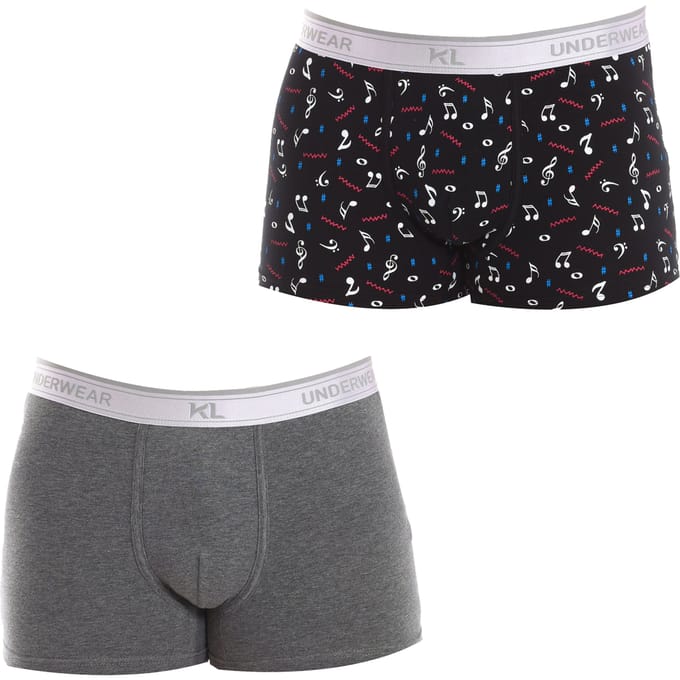 Pack-2 Ademende stoffen boxers met anatomische voorkant KL2016 mannen