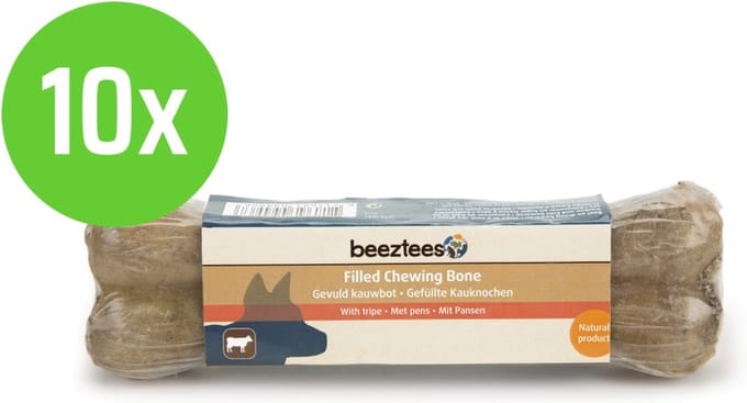 Beeztees Gevuld Kauwbot - Hondensnack - Pens - 15 cm - 10 stuks