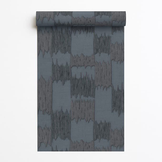 Dutch Wallcoverings - Vliesbehang - Renaissance - Textured Loom Blue - RE521036