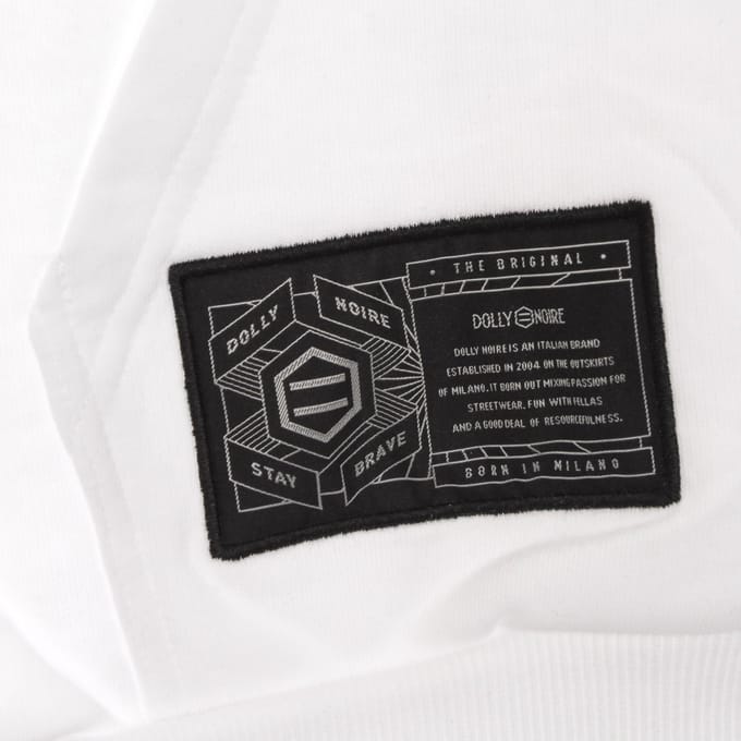 Lichtgewicht herensweatshirt met capuchon, 3D-letters en capuchon, wit