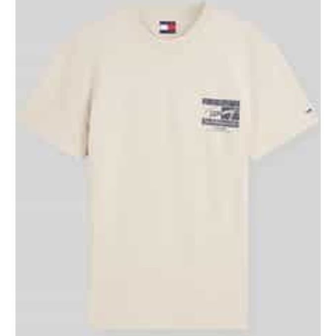 regular fit T-shirt van puur katoen met rugprint