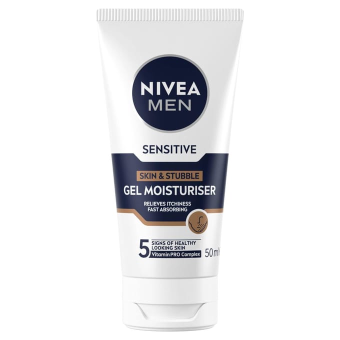 Nivea Sensitive Skin & Stubble Gel Moisturiser 50 ml