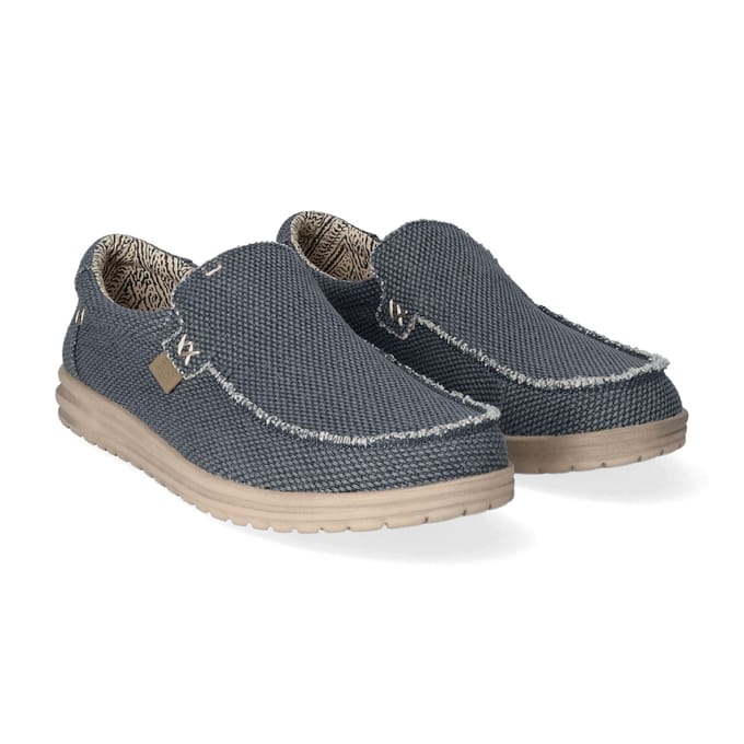 HEYDUDE Mikka Braided Sneakers blauw Canvas - Maat 41