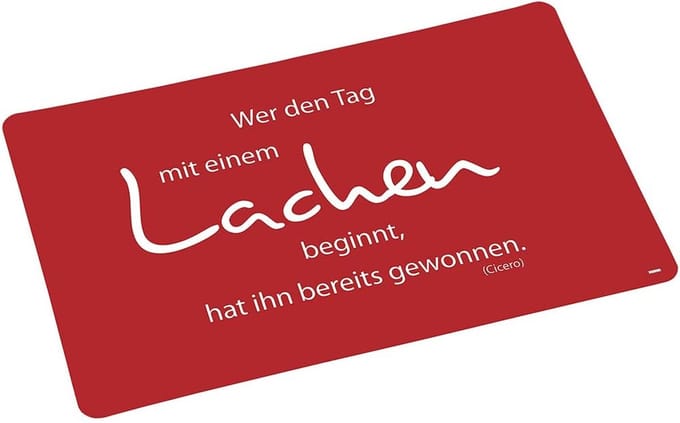 Kesper 77529, Placemat "Er den Tag...", set van 5