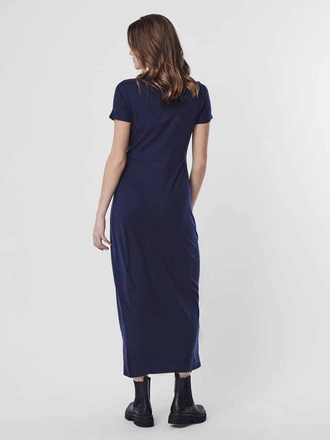 VERO MODA - VMAVA LULU SS ANCLE DRESS PETITE - Dames - Maxi jurken