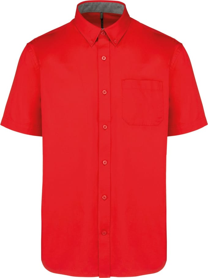 Herenoverhemd 'Ariana III' Korte mouwen Rood - M
