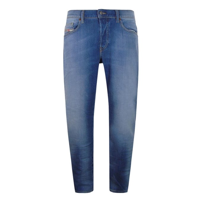 Diesel Heren D-Mihtry Rechte Jeans (Gewassen blauw)