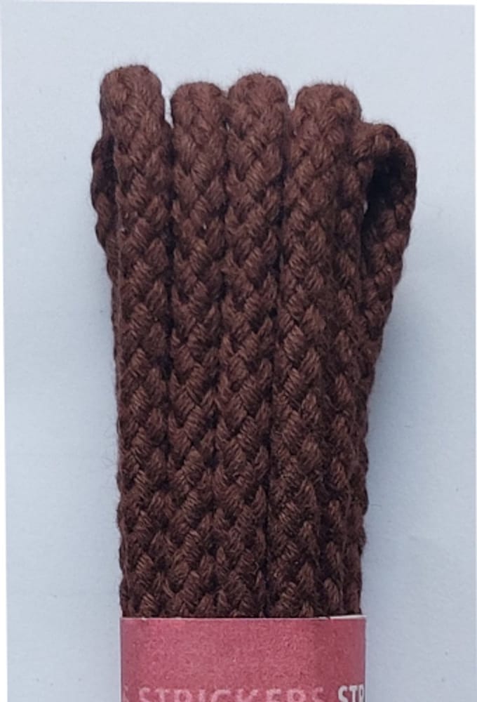 Strickers Veter - Middel Bruin - Rond - Koord Veters - Lengte 120 cm - Dikte 4 mm - Schoenveter