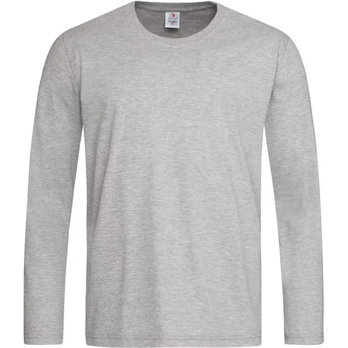 Stedman Classic-T Long Sleeve S240 - Grey Heather - 3XL