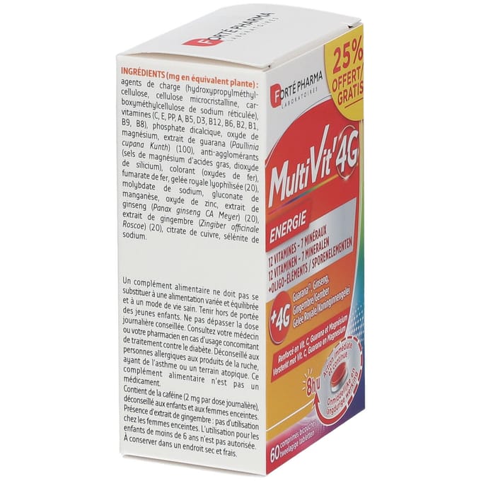 Forté Pharma Multivit' 4G 60 Tabletten