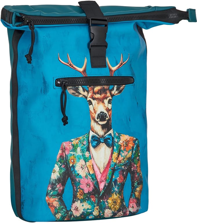 Mart Art - New York Dressed Deer Rolltop Backpack 16L