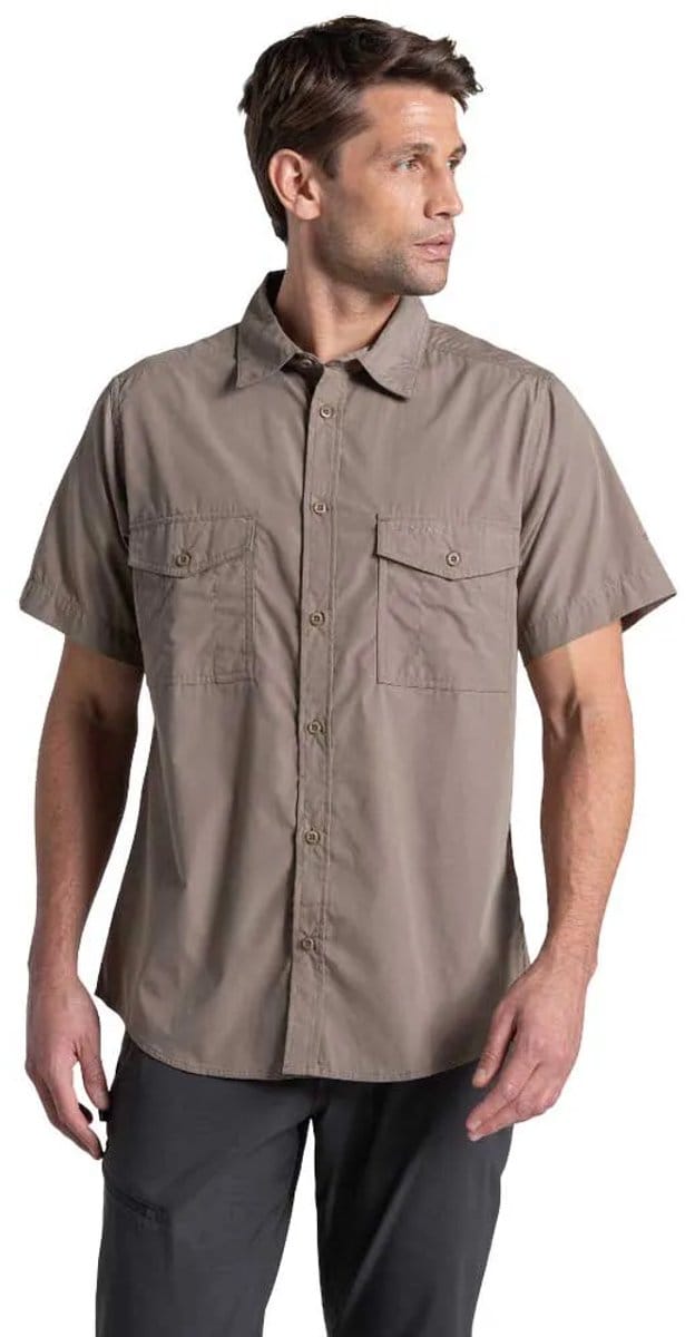 Craghoppers Kiwi Ii Overhemd Met Korte Mouwen Bruin M Man