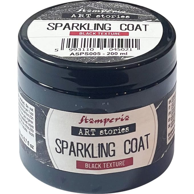 Stamperia Black Sparkling Coat