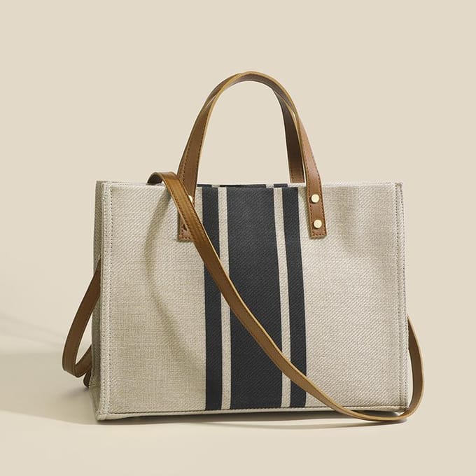 Herfst Mode Forens Tote Bag Niche Cross Briefcase Ins Canvas Tote Bag beige