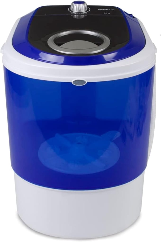TIM® Camping Wasmachine - Mini Wasmachine - Wasmachines - 2 kg per Wasbeurt - Met Timer - Blauw - 39cm x 37cm x 51cm